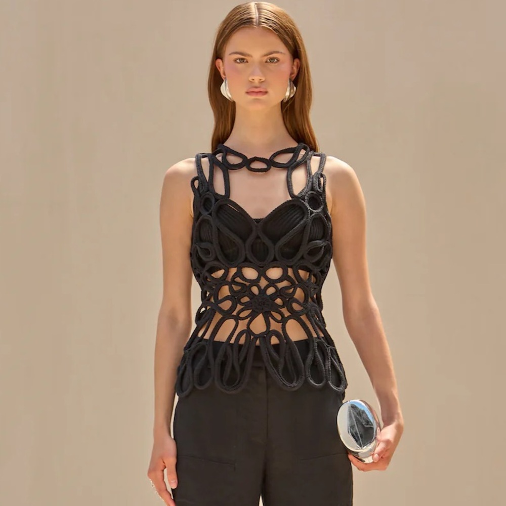 Cult Gaia Danica Knitted Top - Picture 1 of 14